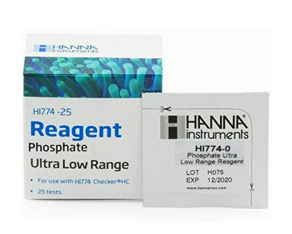 HI774-25 Juego de reactivos de fosfato ultra bajo rango (25 pruebas)