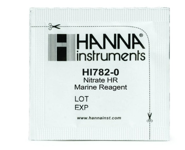 HI782-25 Reactivos de comprobador de alto rango de nitrato marino (25 pruebas)
