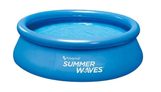 Summer Waves Piscina de Suelo Redonda de 2,44 x 0,66 m, incluye bomba filtro y cartucho filtro